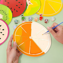Laden Sie das Bild in den Galerie-Viewer, Malen nach Zahlen 20 cm Tischsets (6 Stück) - Bunte Fruchtscheiben