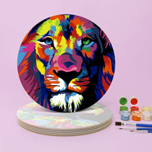 Laden Sie das Bild in den Galerie-Viewer, Malen nach Zahlen 20 cm Tischsets (6 Stück) - Pop Art Tier