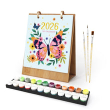 Laden Sie das Bild in den Galerie-Viewer, Malen nach Zahlen Kalender 2026 – Bunte Schmetterlinge Figured'Art