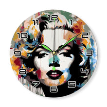 Laden Sie das Bild in den Galerie-Viewer, Malen nach Zahlen Uhr - Marilyn-Porträt