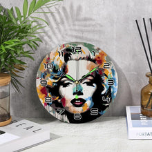 Laden Sie das Bild in den Galerie-Viewer, Malen nach Zahlen Uhr - Marilyn-Porträt