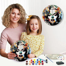 Laden Sie das Bild in den Galerie-Viewer, Malen nach Zahlen Uhr - Marilyn-Porträt