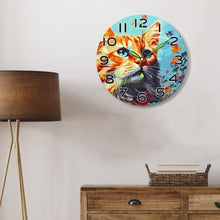 Laden Sie das Bild in den Galerie-Viewer, Malen nach Zahlen Uhr - Neugierige Katze