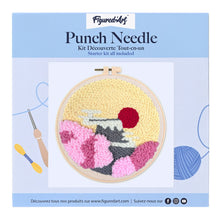 Laden Sie das Bild in den Galerie-Viewer, Punch Needle Aufgehende Sonne und Kirschblüten