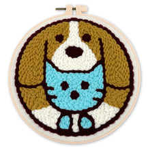 Laden Sie das Bild in den Galerie-Viewer, Punch Needle set Katze und Hund
