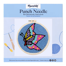 Laden Sie das Bild in den Galerie-Viewer, Punch Needle Schmetterling