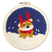 Laden Sie das Bild in den Galerie-Viewer, Punch Needle set Rentier-Hund