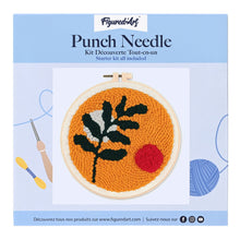 Laden Sie das Bild in den Galerie-Viewer, Punch Needle Botanische Abstraktion 1