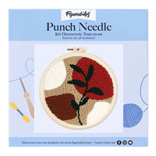 Laden Sie das Bild in den Galerie-Viewer, Punch Needle Botanische Abstraktion 3