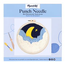 Laden Sie das Bild in den Galerie-Viewer, Punch Needle Versteckter Mond