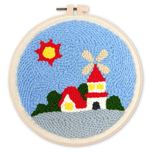Laden Sie das Bild in den Galerie-Viewer, Punch Needle set Sonnige Windmühle