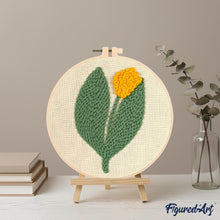 Laden Sie das Bild in den Galerie-Viewer, Punch Needle Gelbe Tulpe