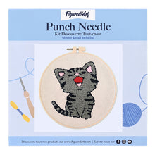 Laden Sie das Bild in den Galerie-Viewer, Punch Needle Lachende Katze