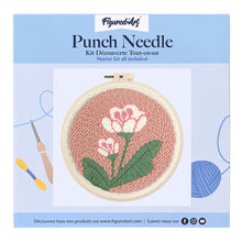 Laden Sie das Bild in den Galerie-Viewer, Punch Needle Weiße Blumen 2