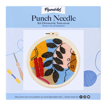 Laden Sie das Bild in den Galerie-Viewer, Punch Needle Botanische Abstraktion 4