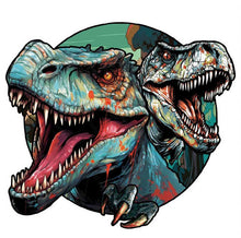 Laden Sie das Bild in den Galerie-Viewer, 2D Holzpuzzle – Steindinosaurier
