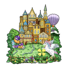 Laden Sie das Bild in den Galerie-Viewer, 2D Holzpuzzle – Gelbes Schloss
