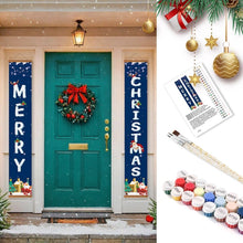 Laden Sie das Bild in den Galerie-Viewer, Malen nach Zahlen DIY Tür Banner - Grüße vom Weihnachtsmann Figured'Art