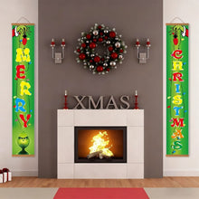 Laden Sie das Bild in den Galerie-Viewer, Malen nach Zahlen DIY Tür Banner - Grünes Weihnachten