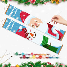 Laden Sie das Bild in den Galerie-Viewer, Malen nach Zahlen DIY Tür Banner - Glücklicher Schneemann