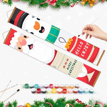 Laden Sie das Bild in den Galerie-Viewer, Malen nach Zahlen DIY Tür Banner - Schneemannfreude