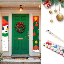 Laden Sie das Bild in den Galerie-Viewer, Malen nach Zahlen DIY Tür Banner - Lächelnder Schneemann Figured'Art