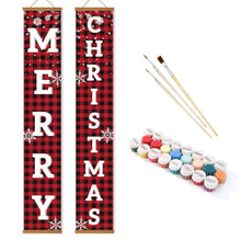 Laden Sie das Bild in den Galerie-Viewer, Malen nach Zahlen DIY Tür Banner - Süßes Weihnachten