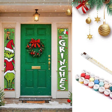 Laden Sie das Bild in den Galerie-Viewer, Malen nach Zahlen DIY Tür Banner - Weihnachtsstimmung Figured'Art