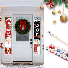 Laden Sie das Bild in den Galerie-Viewer, Malen nach Zahlen DIY Tür Banner - HO HO HO Figured'Art