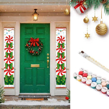 Laden Sie das Bild in den Galerie-Viewer, Malen nach Zahlen DIY Tür Banner - Weihnachtskranz Figured'Art