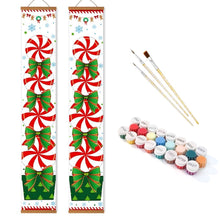 Laden Sie das Bild in den Galerie-Viewer, Malen nach Zahlen DIY Tür Banner - Weihnachtskranz