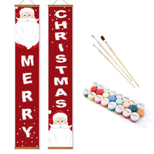 Laden Sie das Bild in den Galerie-Viewer, Malen nach Zahlen DIY Tür Banner - Fröhlicher Weihnachtsmann
