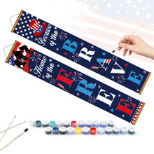 Laden Sie das Bild in den Galerie-Viewer, Malen nach Zahlen DIY Tür Banner - Amerikanische Girlande