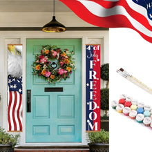 Laden Sie das Bild in den Galerie-Viewer, Malen nach Zahlen DIY Tür Banner - USA-Party-Fähnchen Figured'Art