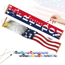 Laden Sie das Bild in den Galerie-Viewer, Malen nach Zahlen DIY Tür Banner - USA-Party-Fähnchen