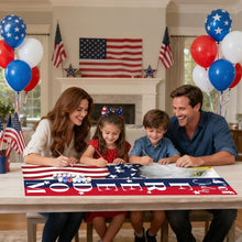 Laden Sie das Bild in den Galerie-Viewer, Malen nach Zahlen DIY Tür Banner - USA-Party-Fähnchen