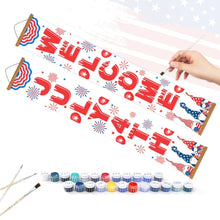 Laden Sie das Bild in den Galerie-Viewer, Malen nach Zahlen DIY Tür Banner - Freiheits-Girlande