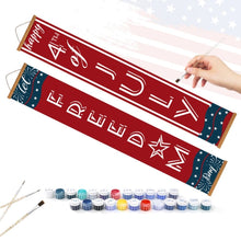 Laden Sie das Bild in den Galerie-Viewer, Malen nach Zahlen DIY Tür Banner - Patriotische Girlande