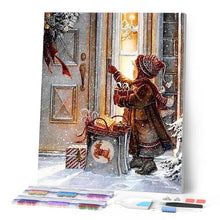 Laden Sie das Bild in den Galerie-Viewer, Diamond Painting | Diamond Painting - Girl on Christmas night | christmas Diamond Painting Religion religion | FiguredArt