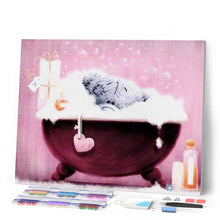 Laden Sie das Bild in den Galerie-Viewer, Diamond Painting | Diamond Painting - Teddy in his bath | Diamond Painting Romance romance | FiguredArt