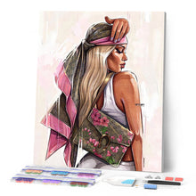 Laden Sie das Bild in den Galerie-Viewer, Diamond Painting – Profil einer Frau