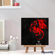 Laden Sie das Bild in den Galerie-Viewer, Diamond Painting | Diamond Painting - Fire and Blood | Diamond Painting Movies movies | FiguredArt