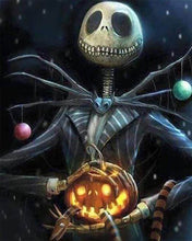 Laden Sie das Bild in den Galerie-Viewer, Diamond Painting, Halloween Skelett