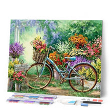 Laden Sie das Bild in den Galerie-Viewer, Diamond Painting | Diamond Painting - Bicycles and Flowers | Diamond Painting Flowers flowers | FiguredArt