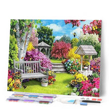 Laden Sie das Bild in den Galerie-Viewer, Diamond Painting – Schöner Garten – 40 x 50 cm auf Keilrahmen gespannt | Figured'Art