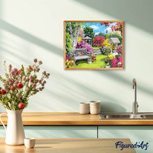 Laden Sie das Bild in den Galerie-Viewer, Diamond Painting – Schöner Garten – 40 x 50 cm auf Keilrahmen gespannt | Figured'Art