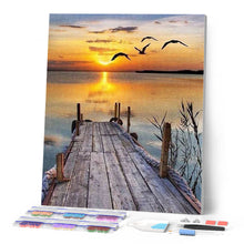 Laden Sie das Bild in den Galerie-Viewer, Diamond Painting | Diamond Painting - Dock on Lake | Diamond Painting Landscapes landscapes | FiguredArt
