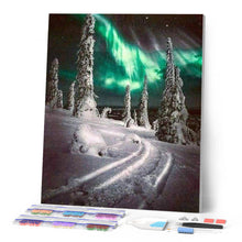 Laden Sie das Bild in den Galerie-Viewer, Diamond Painting | Diamond Painting - Northern Lights | Diamond Painting Romance mountains romance | FiguredArt