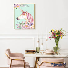 Laden Sie das Bild in den Galerie-Viewer, Diamond Painting | Diamond Painting - Unicorn Drawing | animals Diamond Painting Animals unicorns | FiguredArt