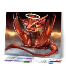 Laden Sie das Bild in den Galerie-Viewer, Diamond Painting | Diamond Painting - Baby Red Dragon | Diamond Painting Other dragons other | FiguredArt